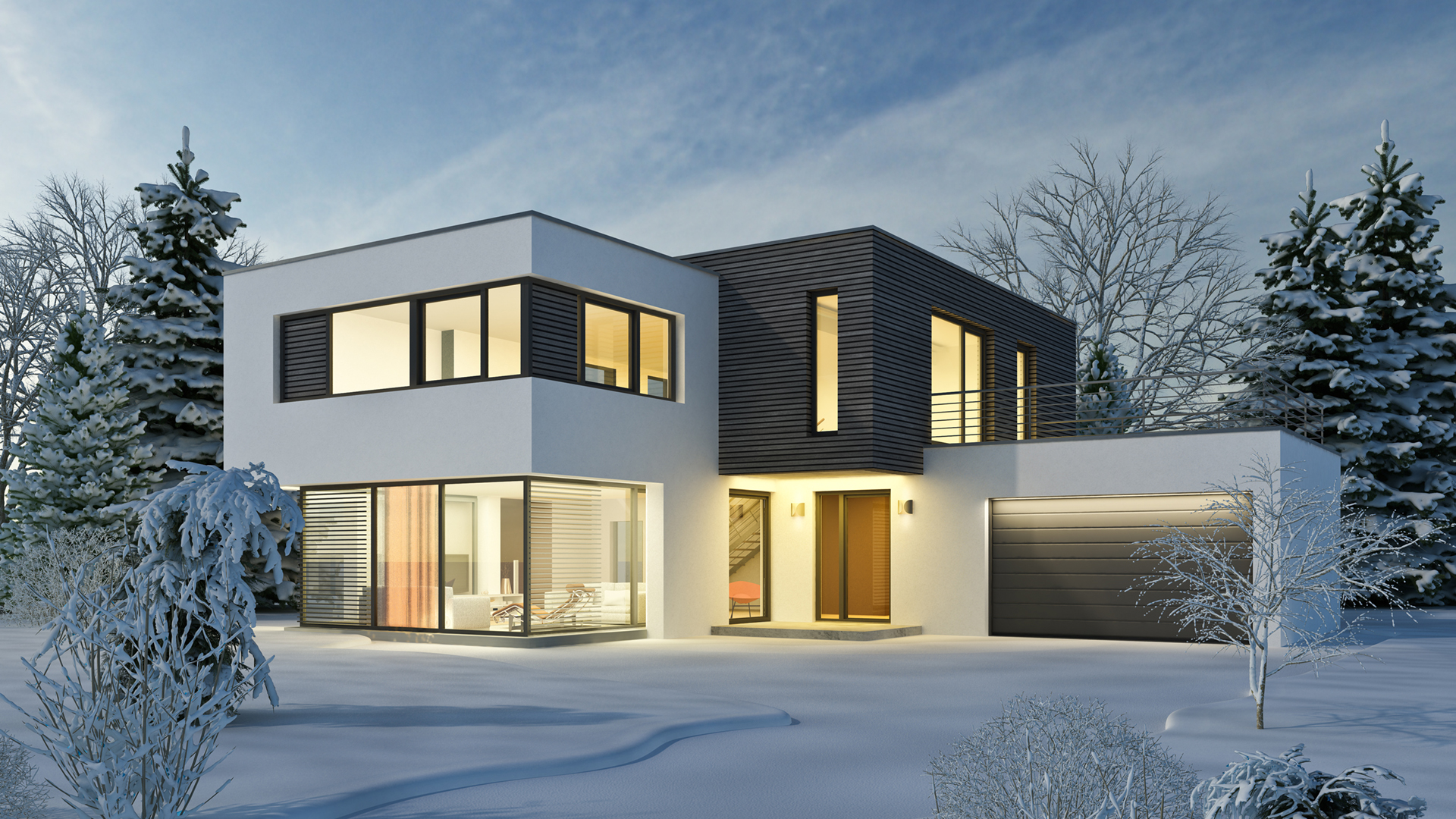 Haus Kubus Winter 1